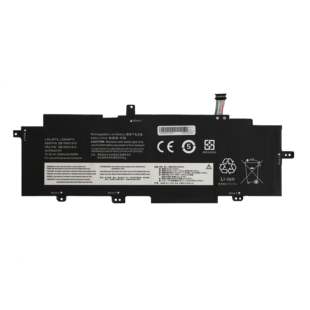 BATERIA PARA LENOVO L20M4P72 L20C4P72 L20D4P72 L20L4P72 T14S 57Wh 15.36V 4 CELDAS INT