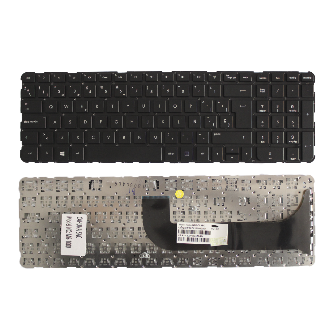 TECLADO PARA HP M6 M6T M6-1000 M6-1100 M6-1200 ESP E-B C/N INT SIN FRAME