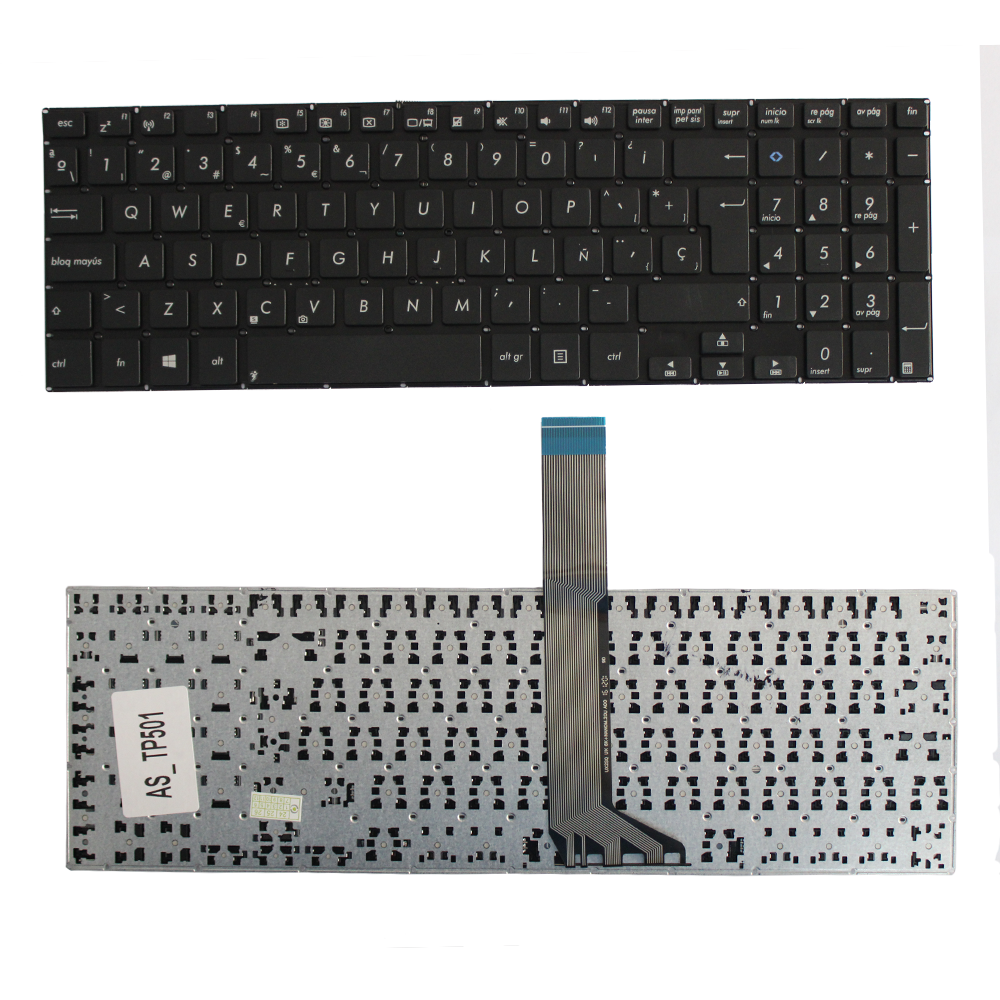 TECLADO PARA ASUS K551 V551 S551 ESP E-B C/N INT BOTON SIMBOLO AZUL