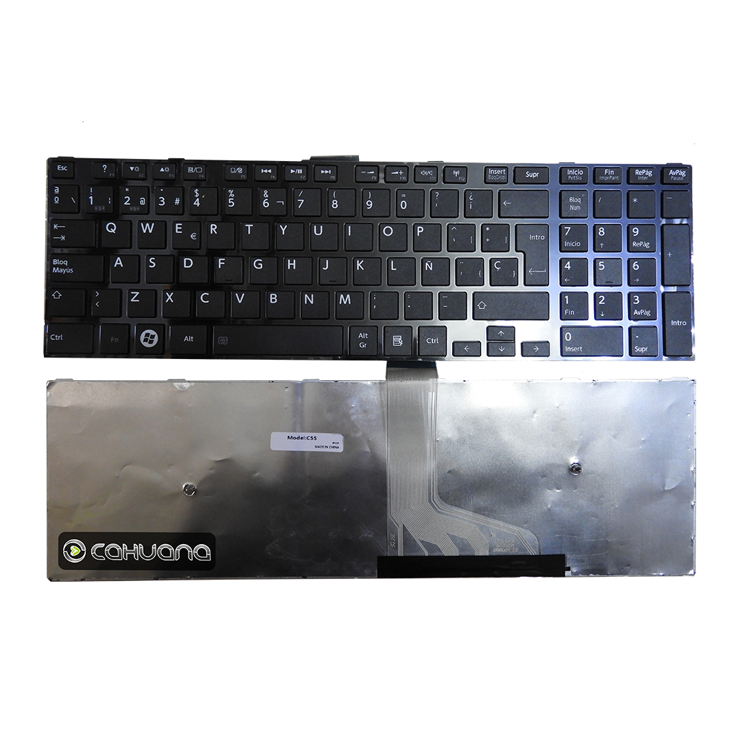 TECLADO PARA TOSHIBA C50-D C55 C55D C55T C50DT C50D ESP E-B C/N EXT