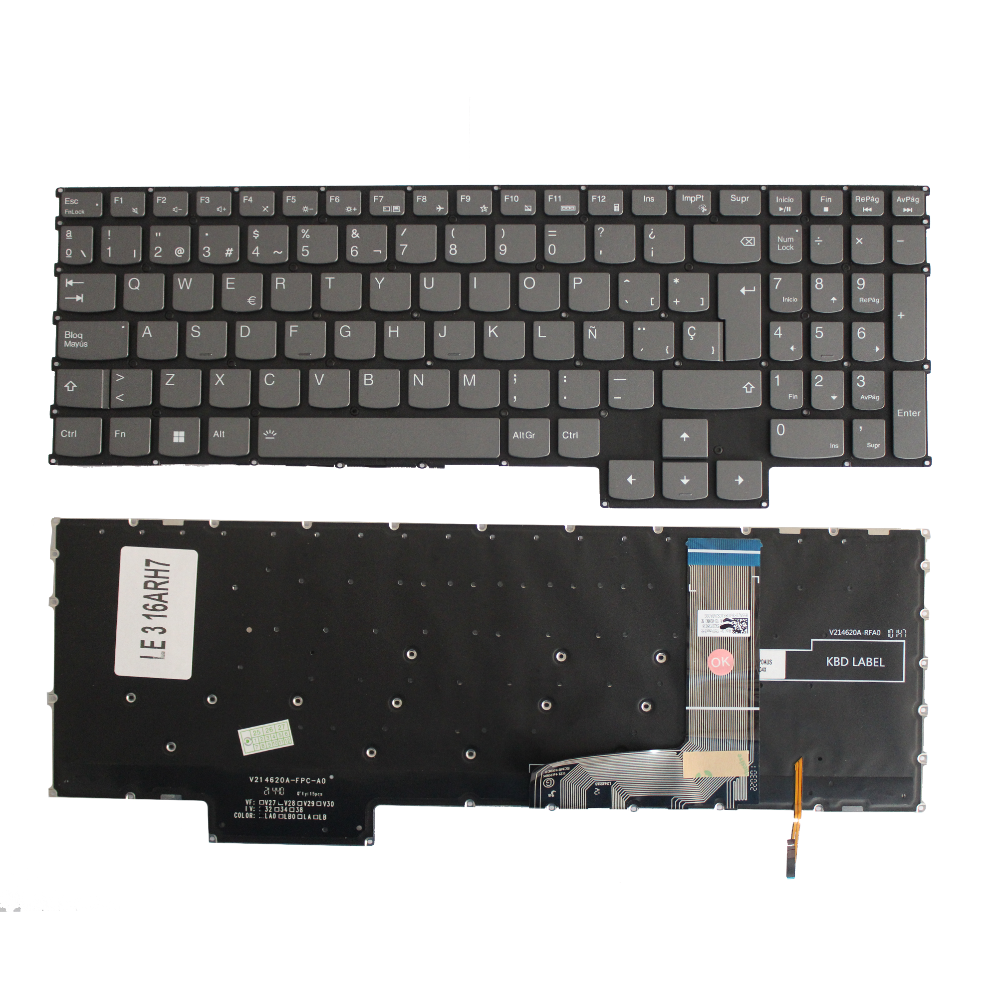 TECLADO PARA LENOVO 3 16ARH7 C/I C/N