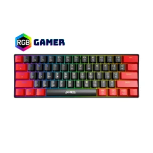 TECLADO MEC?NICO GAMING KL69 CON 61 TECLAS Y ILUMINACI?N ARCO?RIS