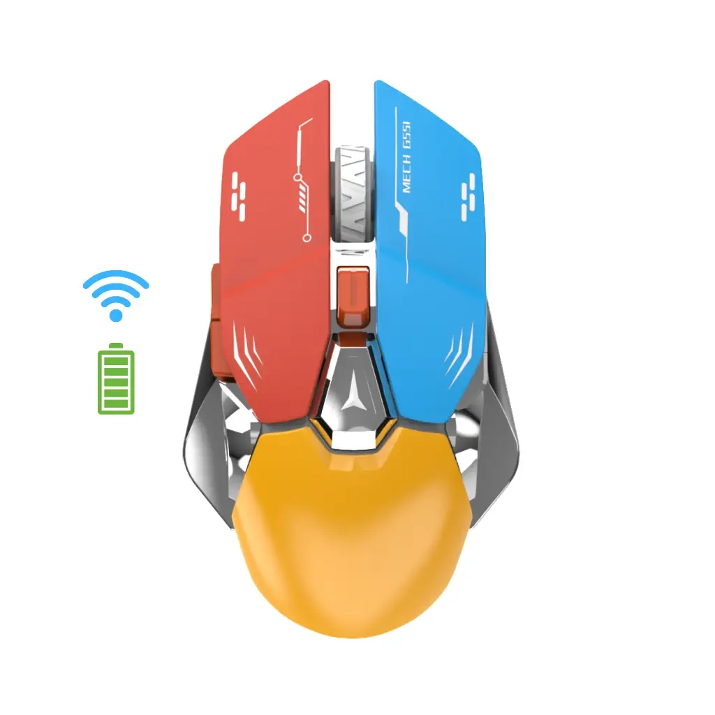 Mouse inalámbrico Gaming G-551-C recargable 2.4G con luces RGB