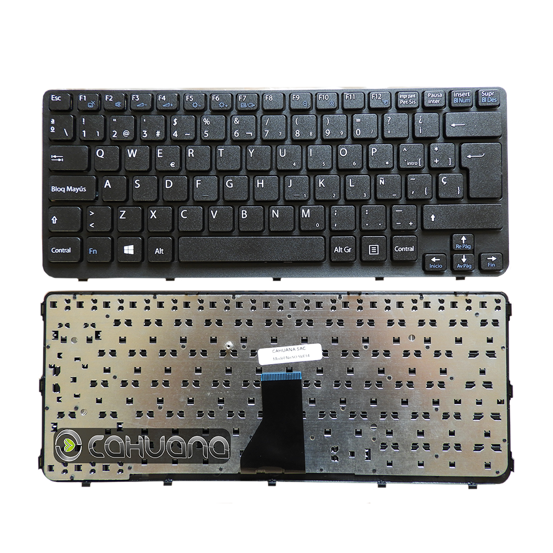 TECLADO PARA SONY SVE14 SVE141 SVE1411 SVE1412 SVE1413 ESP E-B S/N EXT