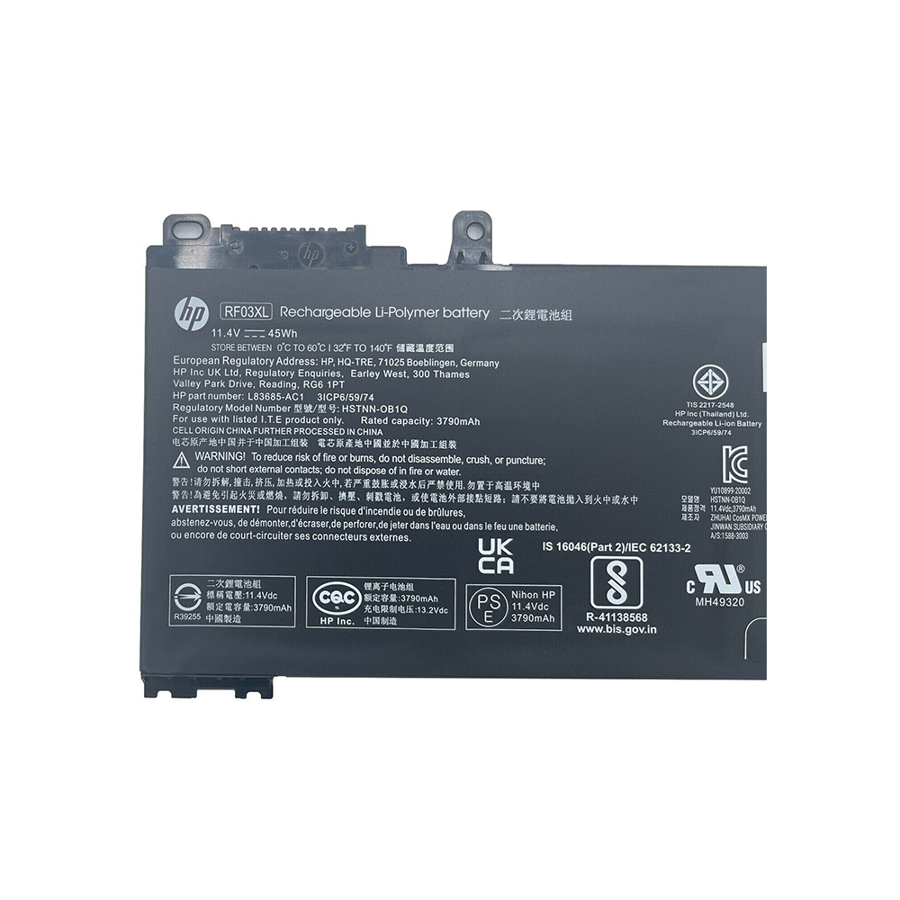 BATERIA PARA HP 455-G7 450-G7 RF03XL 11.4V 45WH 3 CELDAS INT - Imagen 2